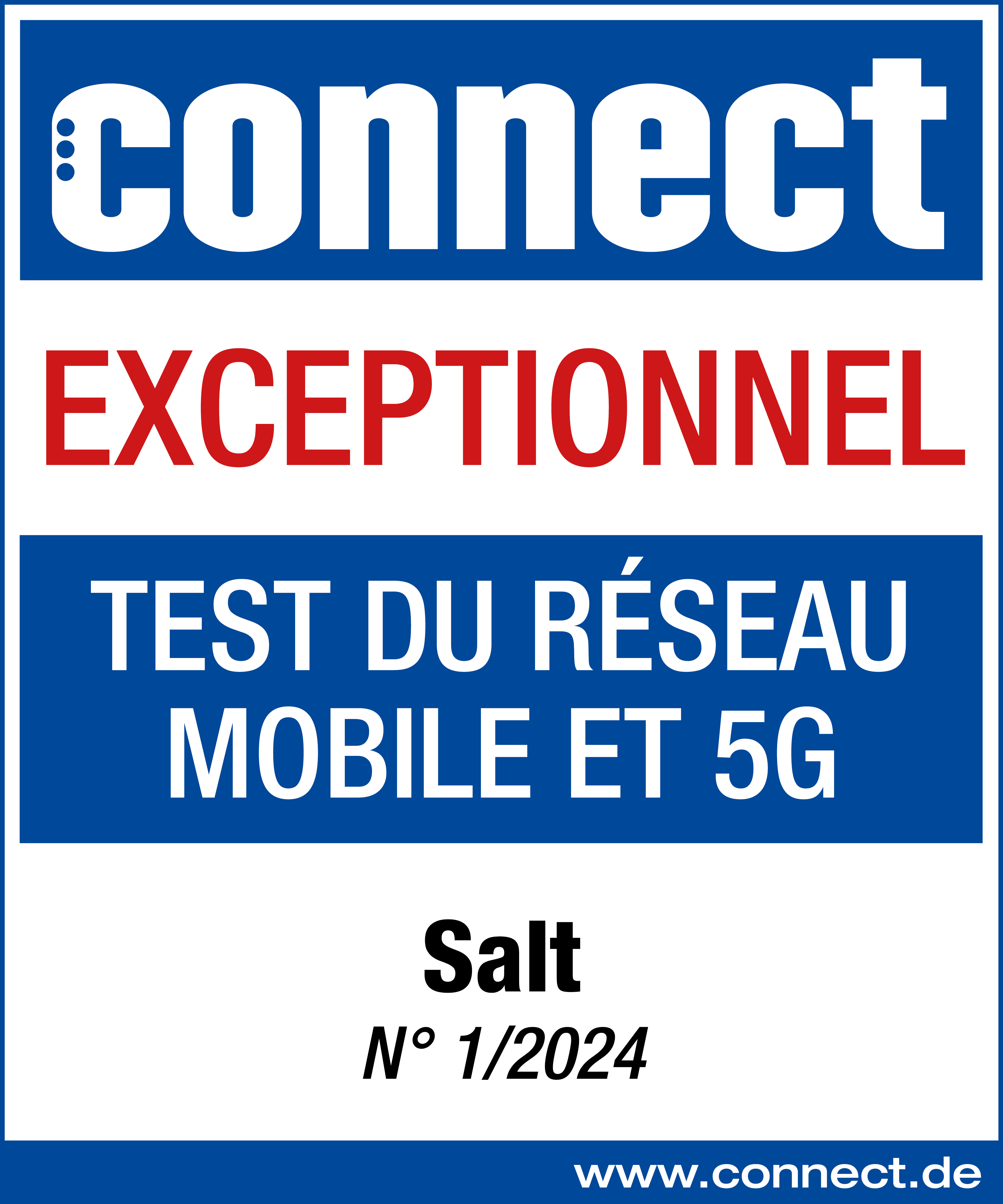 Connect - Exceptionnel réseau mobile