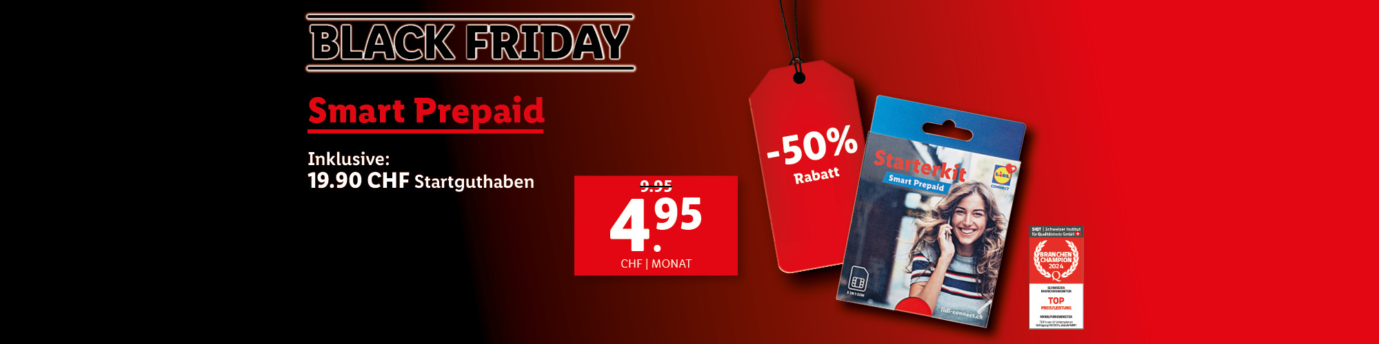 Black Friday Lidl Prepaid 4.95